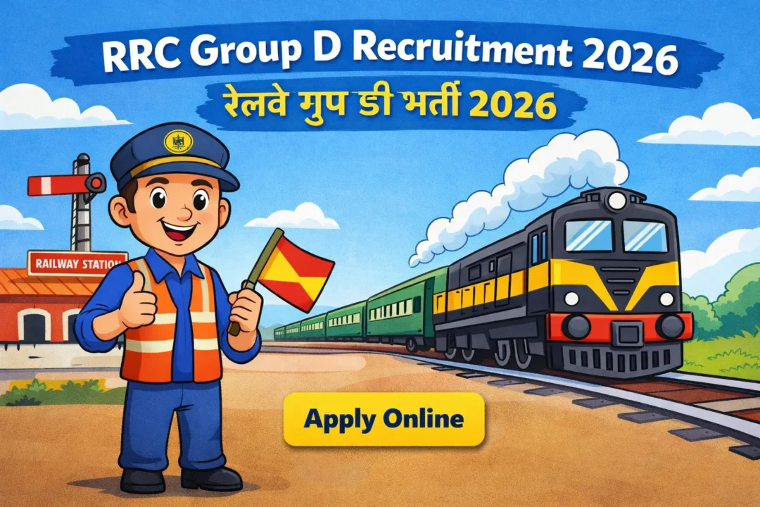 RRC Group D Recruitment 2026 | रेलवे ग्रुप डी 21,997 पदों पर भर्ती